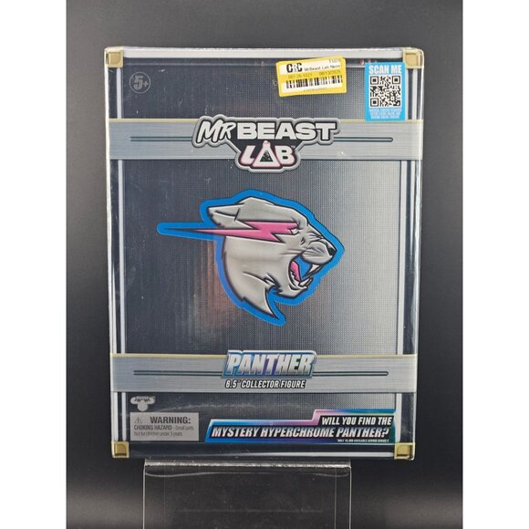MrBeast Lab Neon Panther 6.5" Collector Figure Mystery Hyperchrome Edition Boxed - Picture 1 of 8